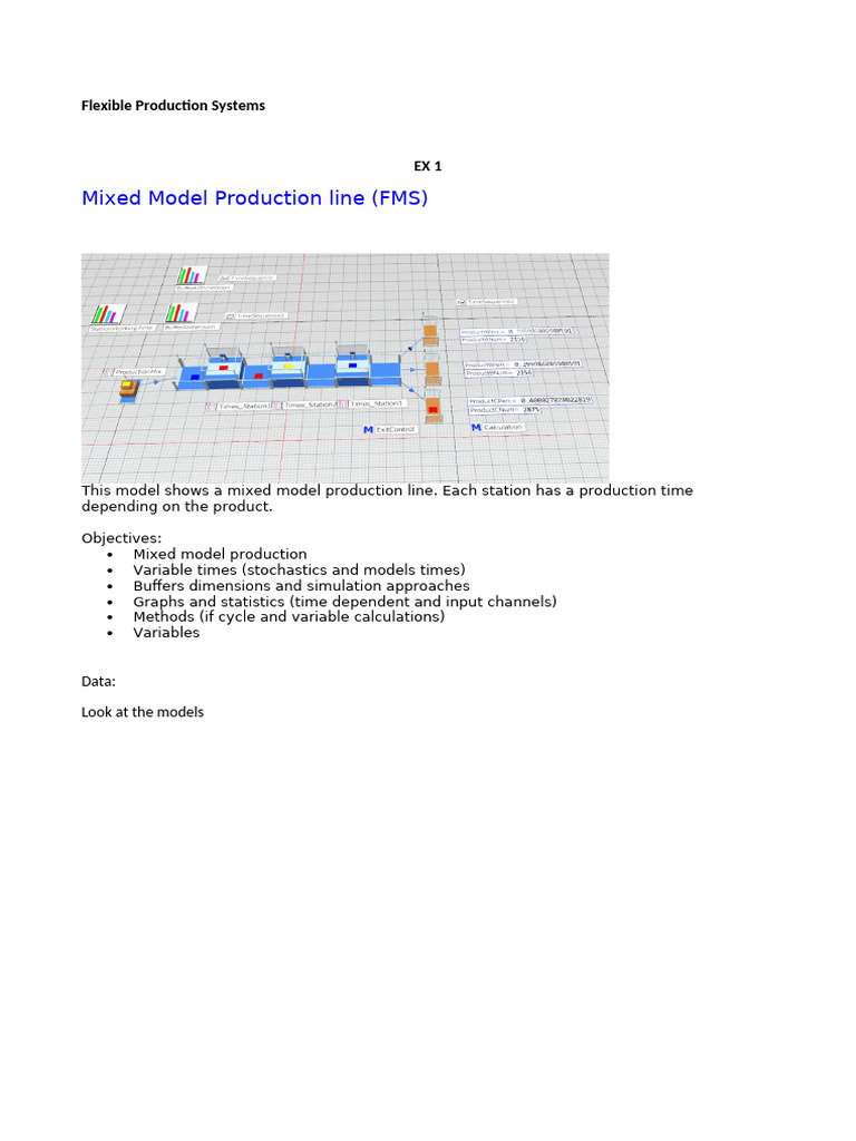 Mixed Model Production Line Overview | PDF