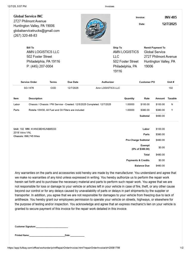 AMN102 | PDF | Invoice