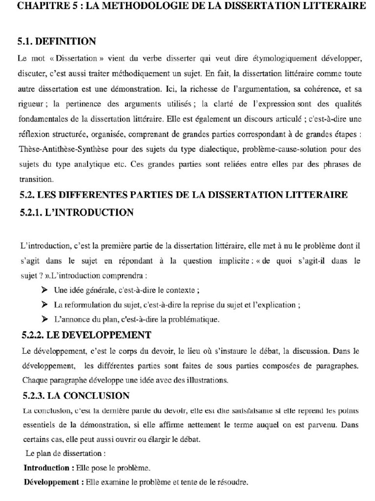Dissertation en Français | PDF