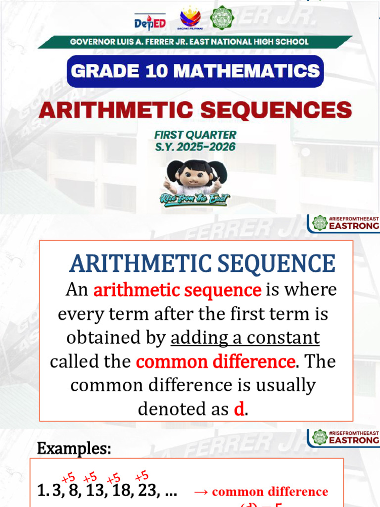 2.G10 MATH Q1 Arithmetic Sequence | PDF | Mathematical Objects ...