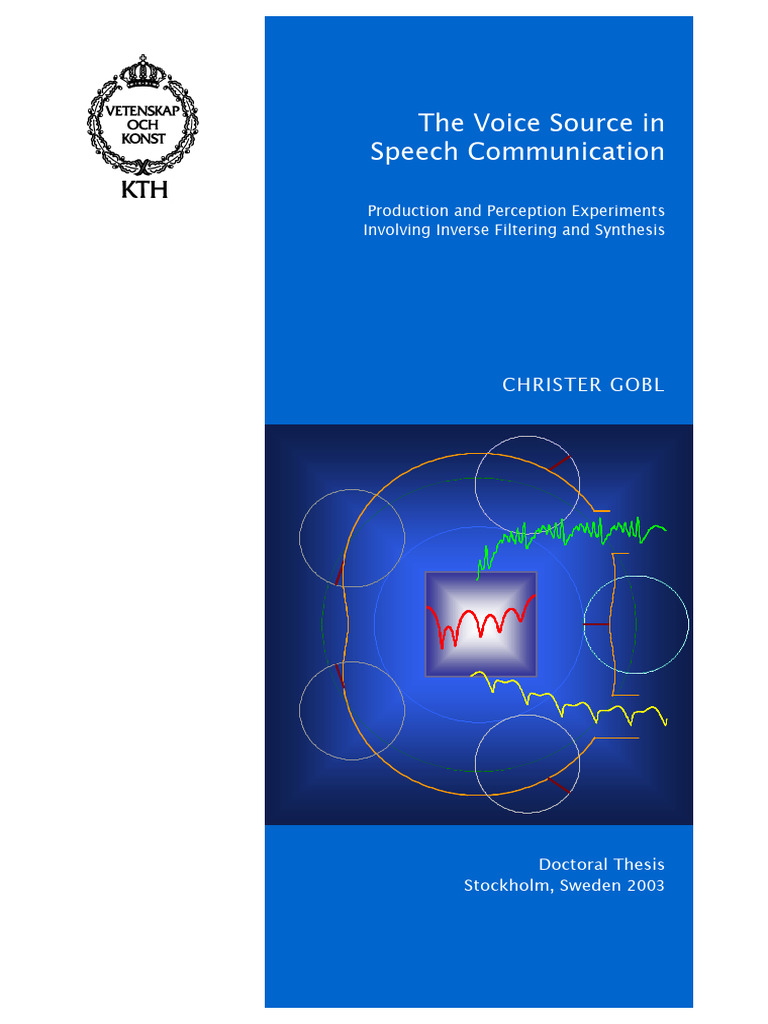 Voice Source Dynamics in Speech Analysis | PDF | Human Voice | Filter ...