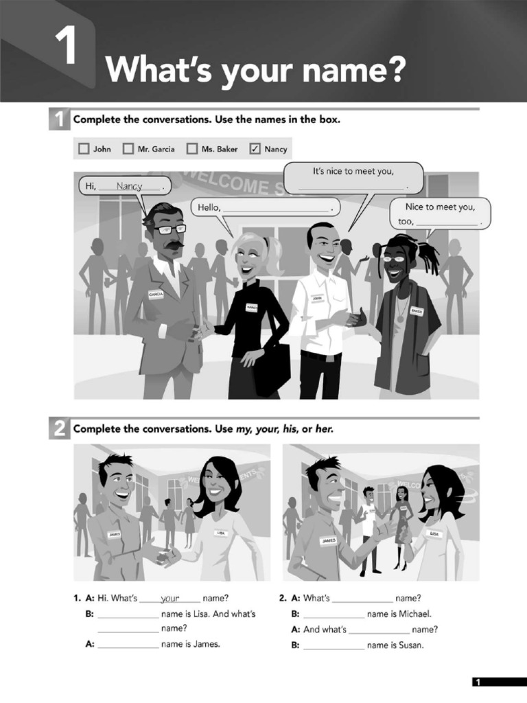 Actividad 1 Ingles Level 1 | PDF
