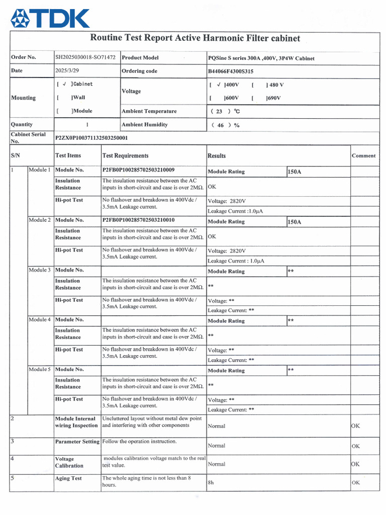 Protman 8610 02 Prot Fabricacion Filtros EPCOS | PDF