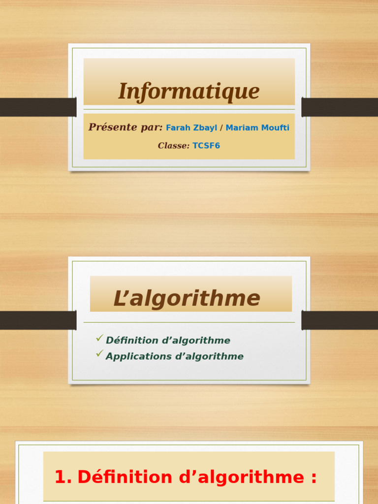 Comprendre les algorithmes et leurs applications | PDF