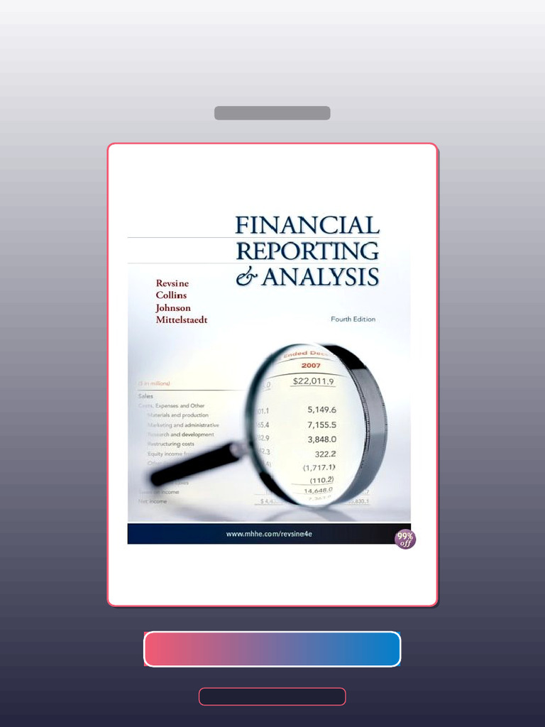 Test Bank for Financial Reporting and Analysis 5th Edition by Revsine ...