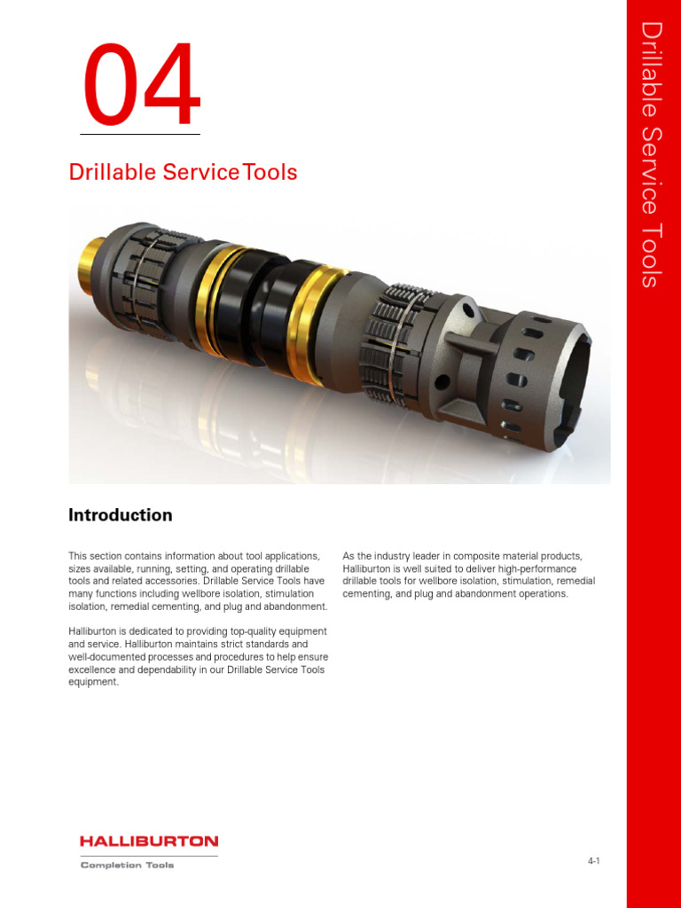 Drillable Service Tools Overview | PDF | Gas Technologies | Equipment