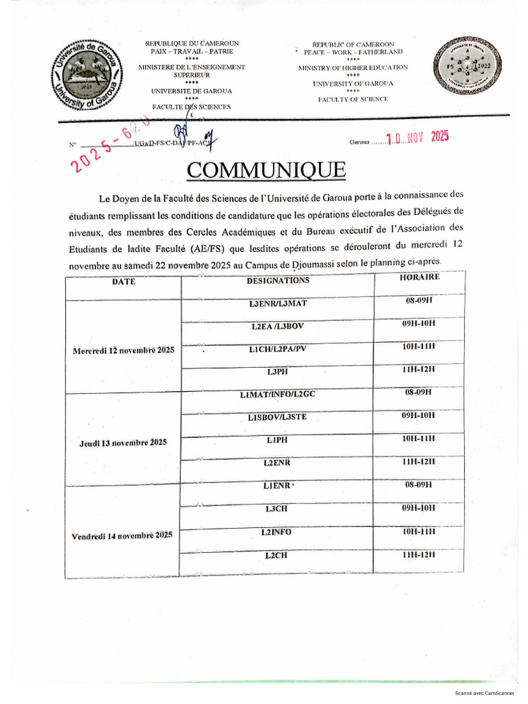 Programme Élection Délégués | PDF
