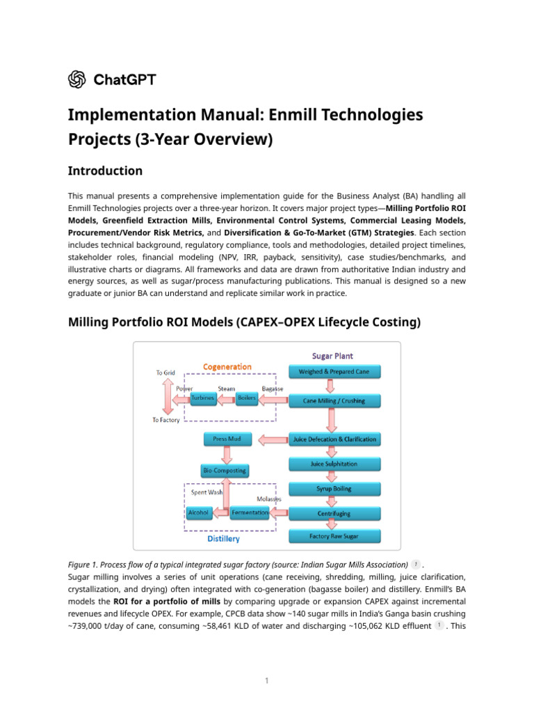 Enmill Technologies Project Implementation Guide | PDF