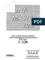 Fontmaster 128 User Manual (Deutsch)