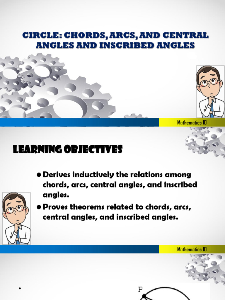 Circle Geometry: Chords and Angles | PDF | Circle | Angle