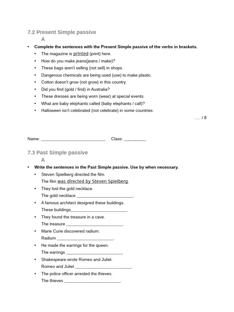 905254419-Grammar Check 7A | PDF