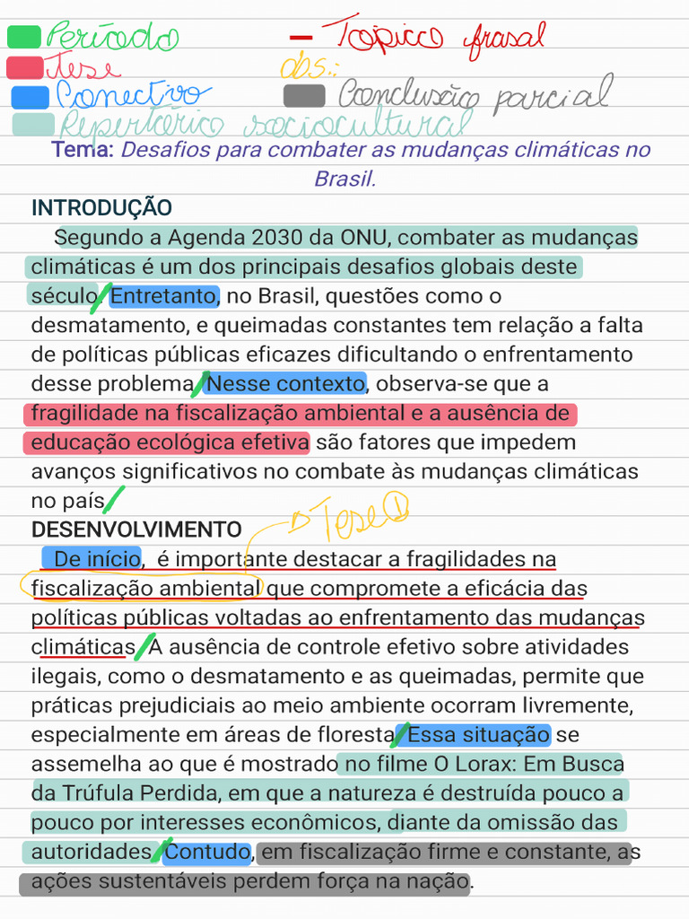 Redação - Meio Ambiente e Mudanças Climáticas_250627_002644 | PDF