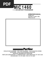 1/4 Din Setpoint Programmer: FORM 3707 Edition 1 © May 1996 PRICE $10.00