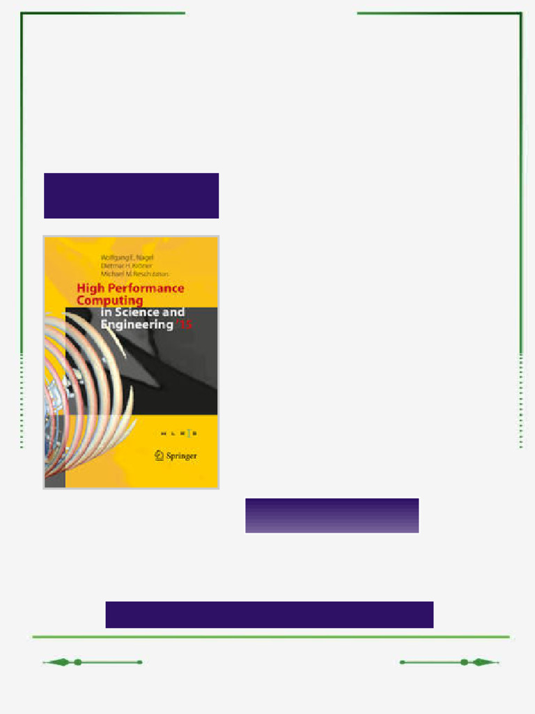 High Performance Computing in Science and Engineering 15 Transactions ...