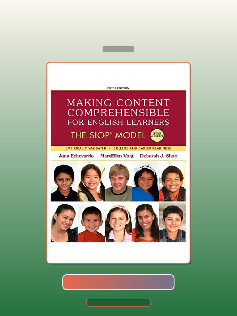 Test Bank for Making Content Comprehensible for English Learners the ...