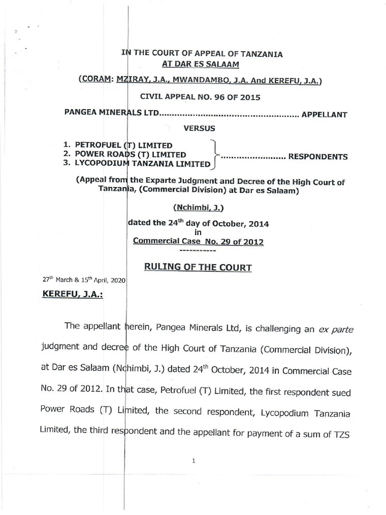 Whether Appeal Can Be Preferred Against Ex-Parte Judgment | PDF