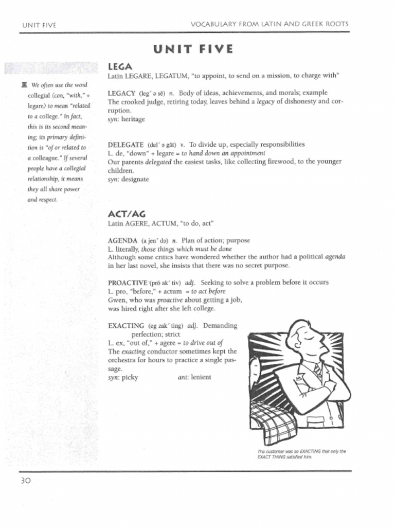 Unit 5 Vocabulary | PDF