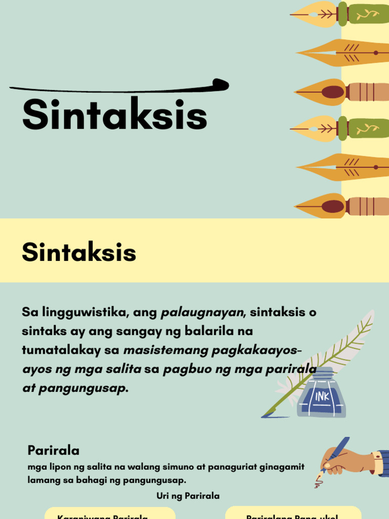 Sintaksis 1 | PDF