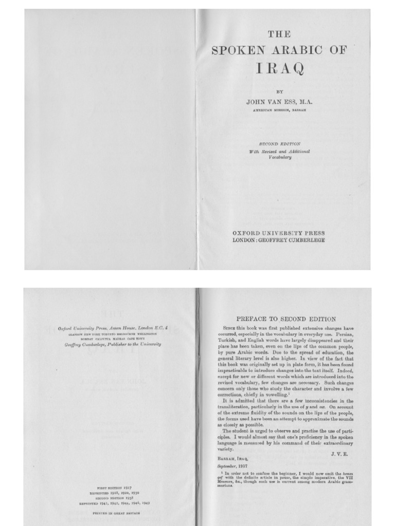 The Spoken Arabic of Iraq | PDF