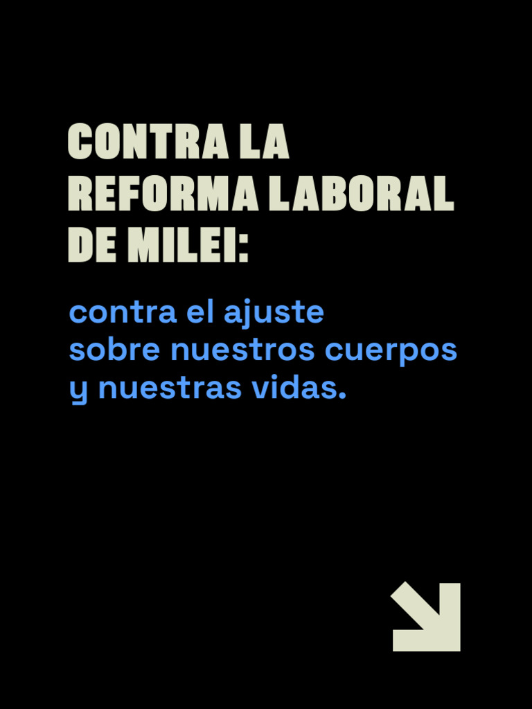 Rechazo a la Reforma Laboral de Milei | PDF | Derecho laboral | Empleo