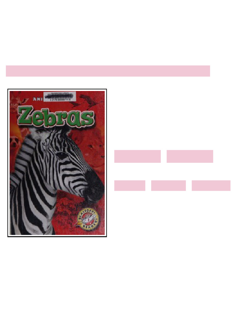 Zebras ebook interactive digital edition | PDF