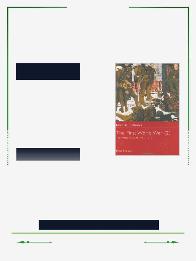 The first World War 2 The Western Front 1914 1916 Peter Simkins ebook ...