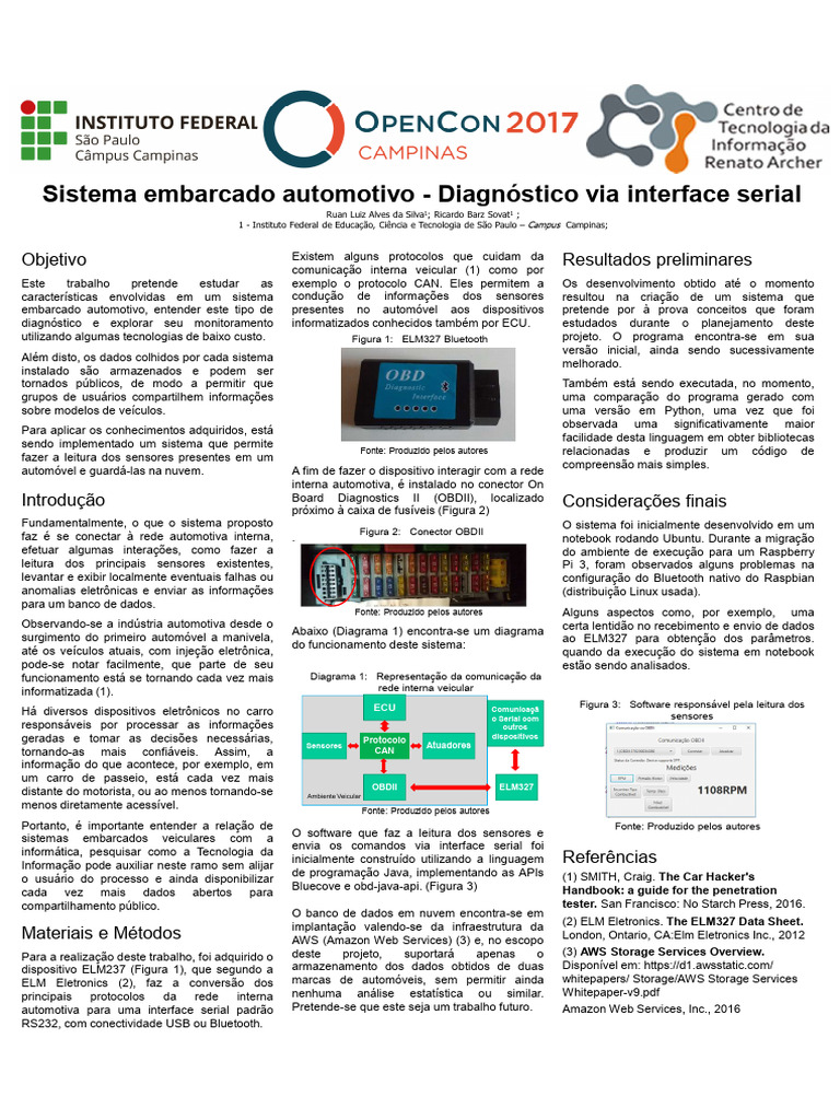 Sistema Embarcado para Diagnóstico Automotivo | PDF | Rede de ...