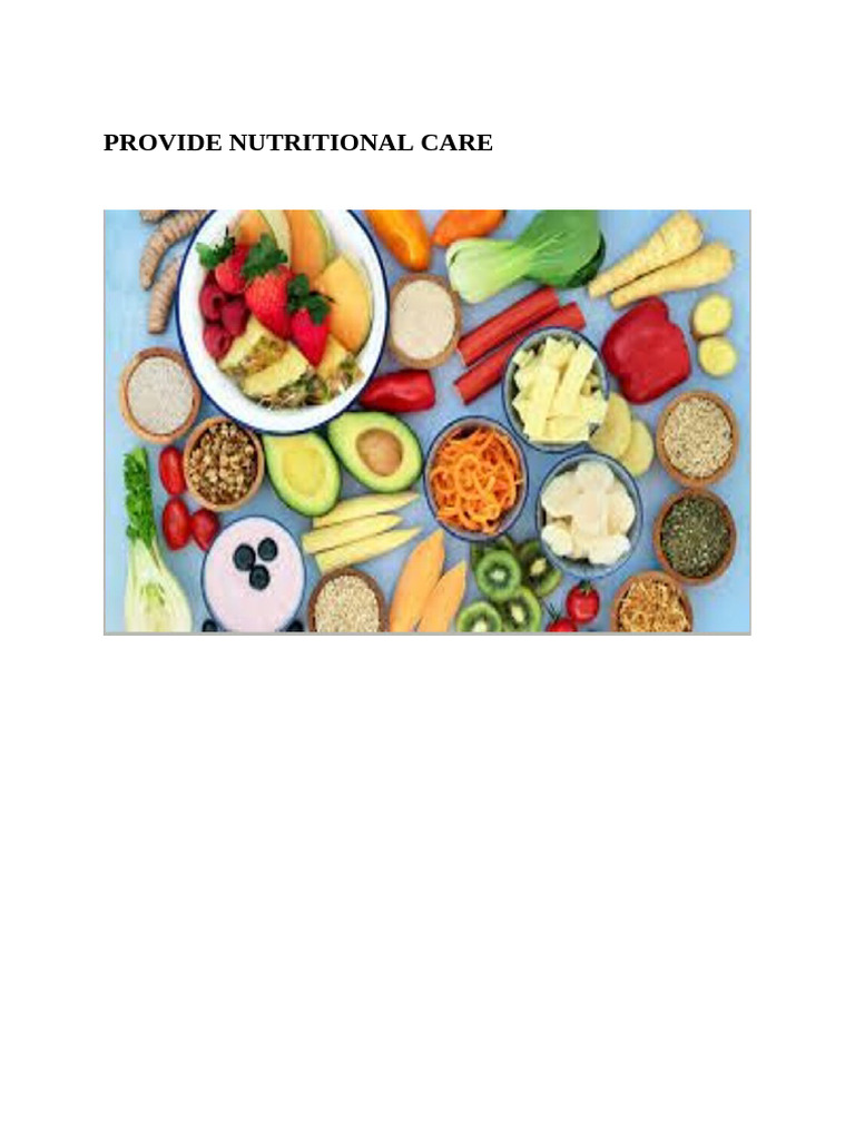 PROVIDE NUTRITIONAL CARE | PDF | Stomach | Gastrointestinal Tract