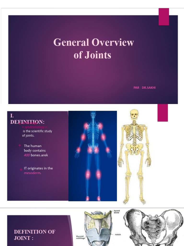 Overview of Joint Types and Functions | PDF | Joint | Cartilage