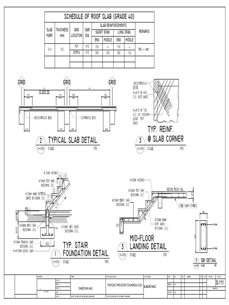 S-111 Slab Detail | PDF