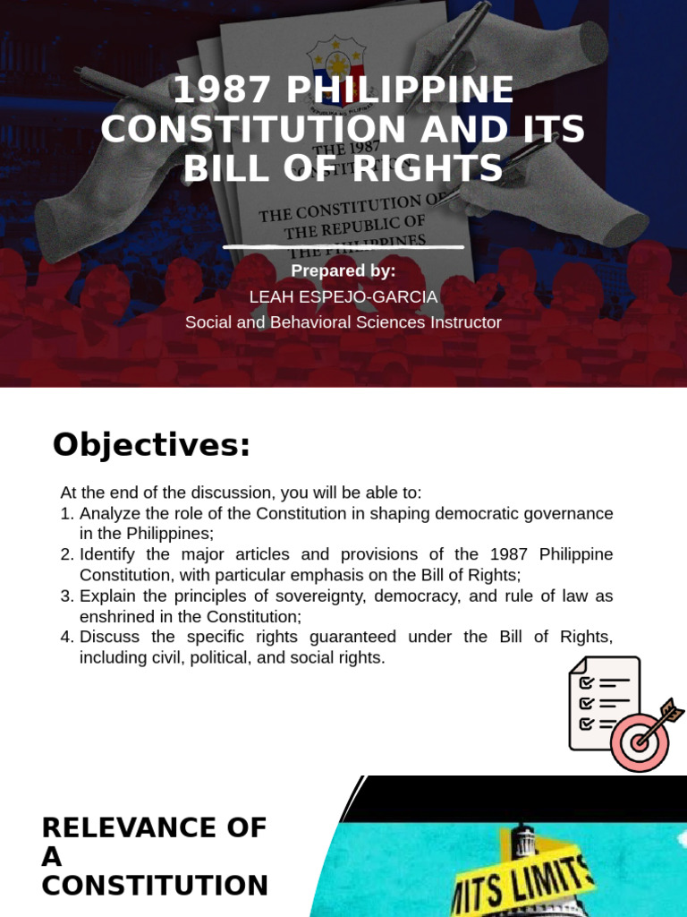1987 Philippine Constitution Overview | PDF | Search And Seizure | Ex ...