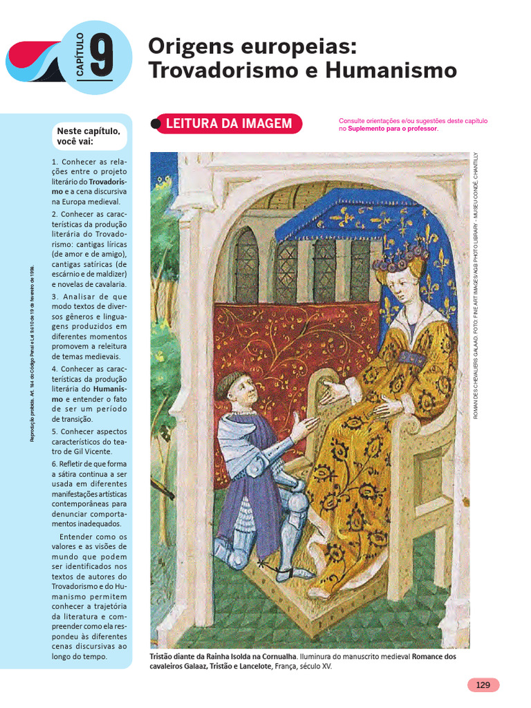 Trovadorismo e Humanismo na Literatura | PDF | Feudalismo | Tristão