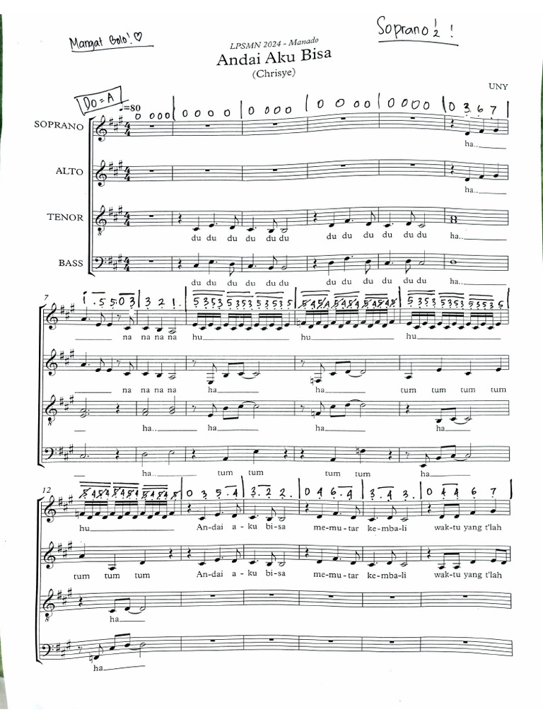 Andai Aku Bisa (Sopran) | PDF