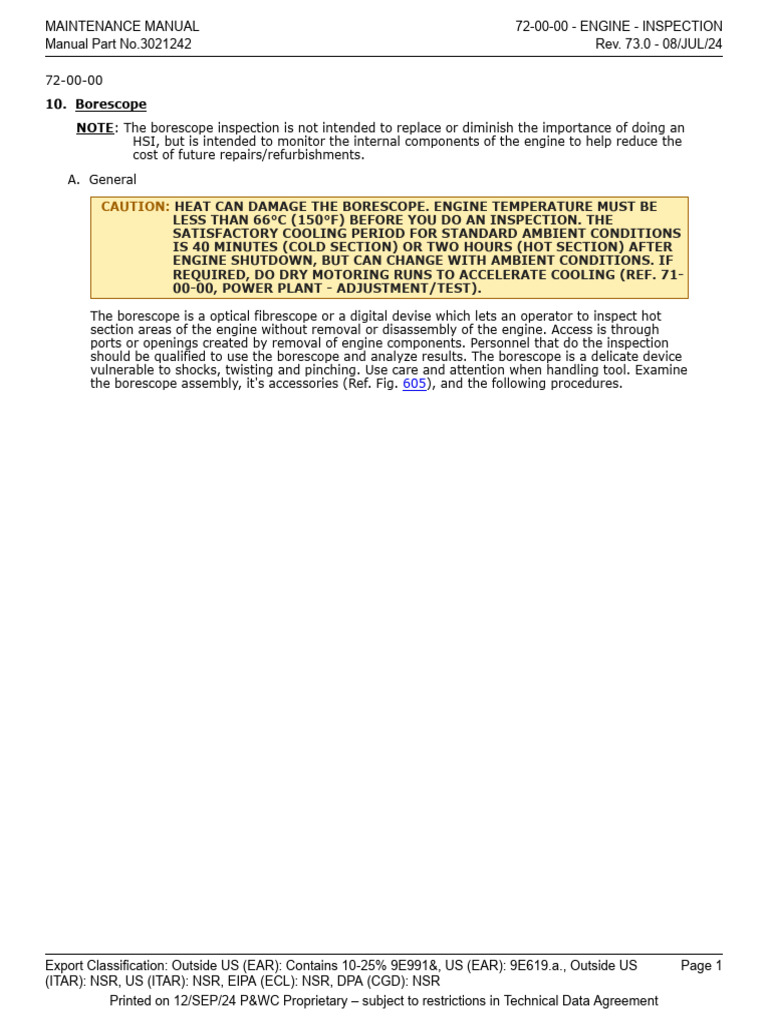 Borescope Inspection Procedures Guide | PDF | Camera | Mechanical ...