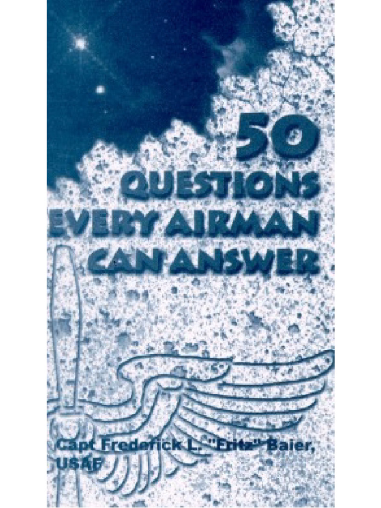 50 Questions | PDF | Military | United States Air Force