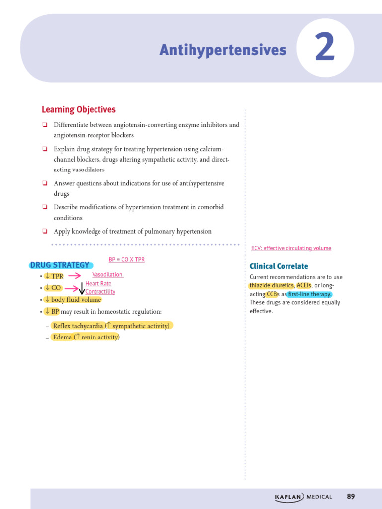 Antihypertensive Drug Strategies Explained | PDF | Heart Failure ...