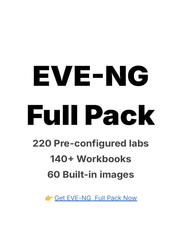 EVE-NG Full Pack: 220 Labs & Workbooks | PDF | Virtual Private Network ...