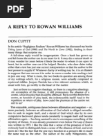 Cupitt-A Reply To Rowan Williams (MT-1984)