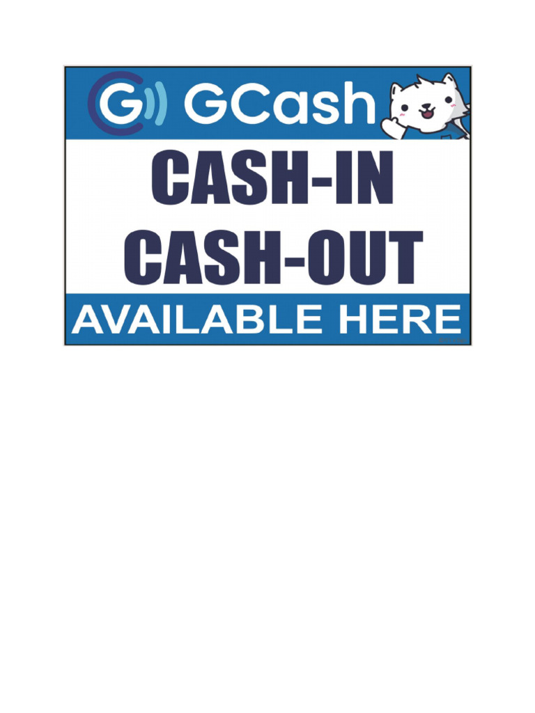 Gcash Cash in Cash Out | PDF