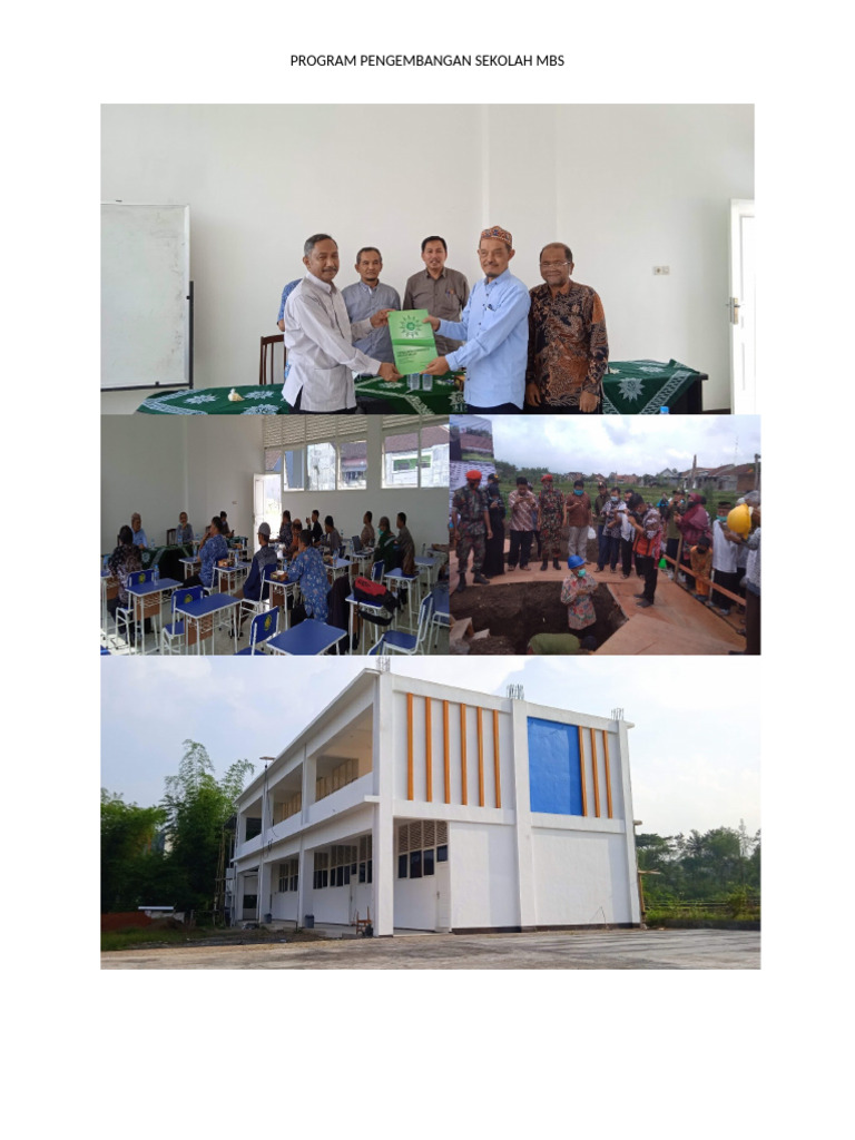 Program Pengembangan Sekolah Menuju Mbs | PDF