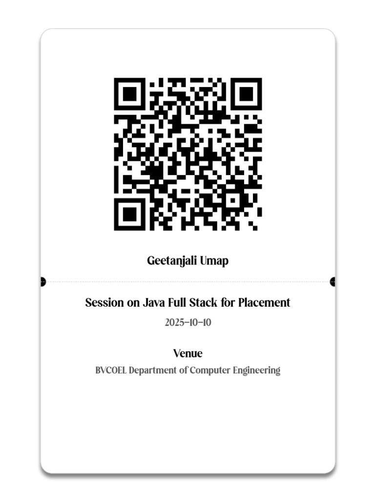 Java Class Ticket | PDF