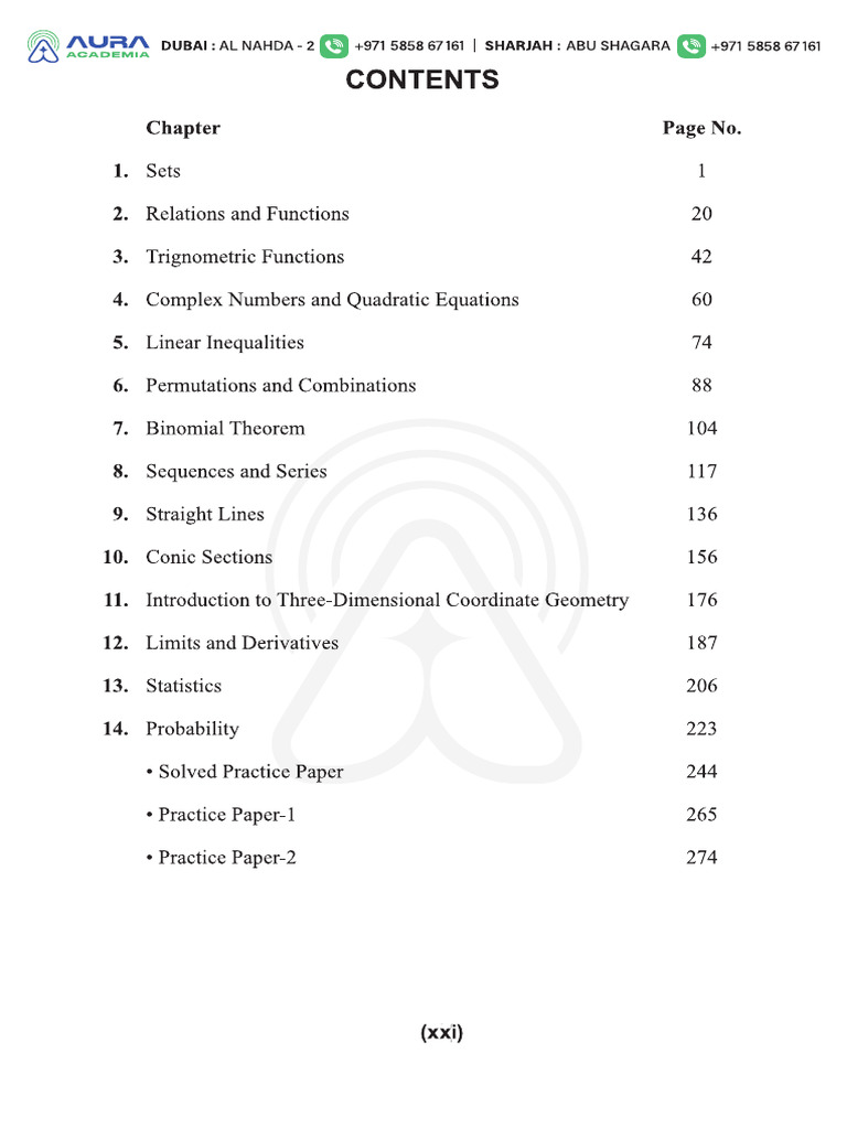 Mathematics Answers and Solutions | PDF
