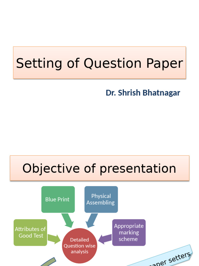 Effective Question Paper Design Guide | PDF | Educational Assessment ...