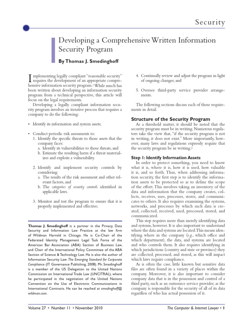 Information Security Program Management in a COVID-19 World | PDF ...