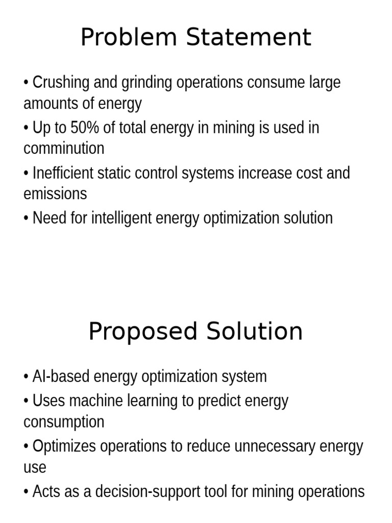AI Energy Optimization in Mining | PDF