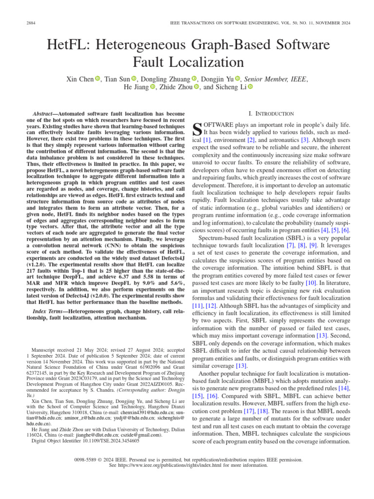 Heterogeneous Graph Fault Localization | PDF | Vertex (Graph Theory ...