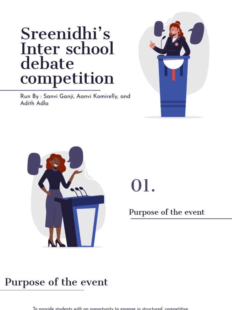Sreenidhi Inter School Debate Competition | PDF | Human Communication