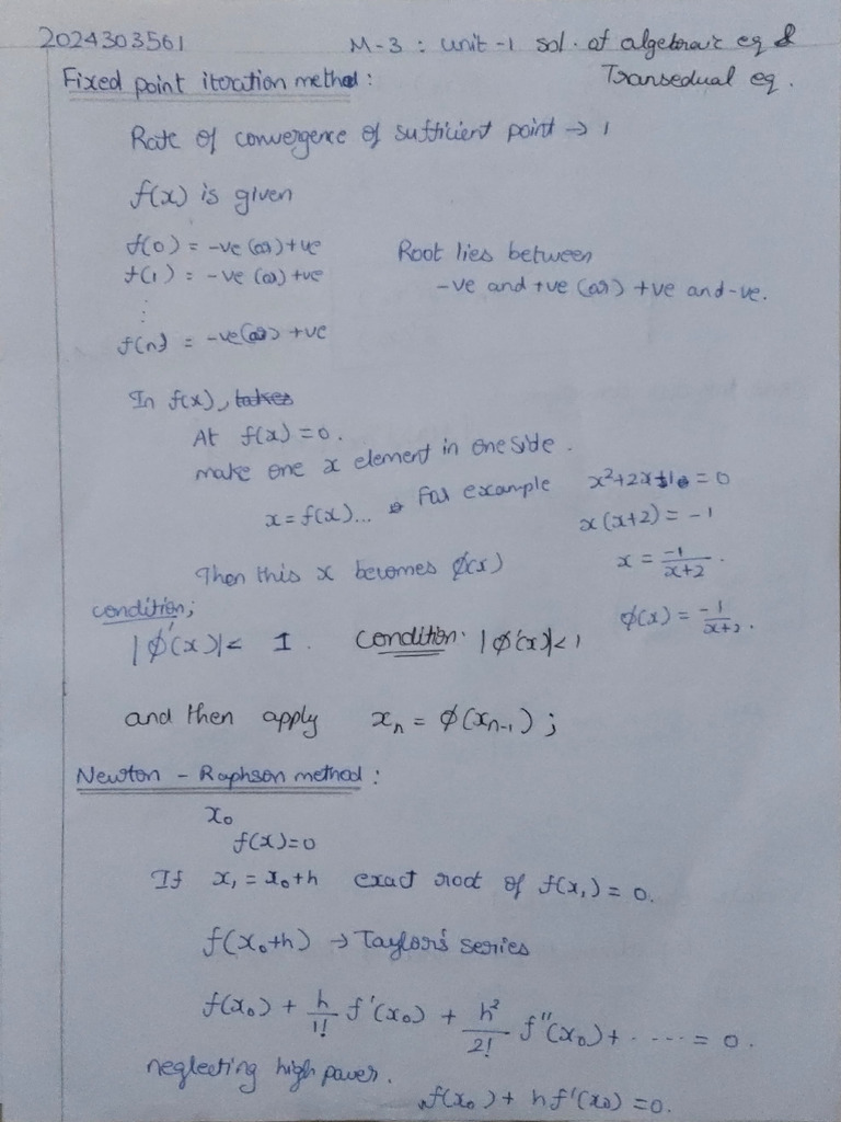 Fixed Point Iteration Methods Explained | PDF