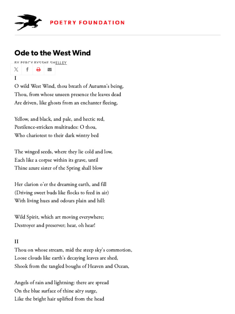 Ode to the West Wind _ the Poetry Foundation PDF