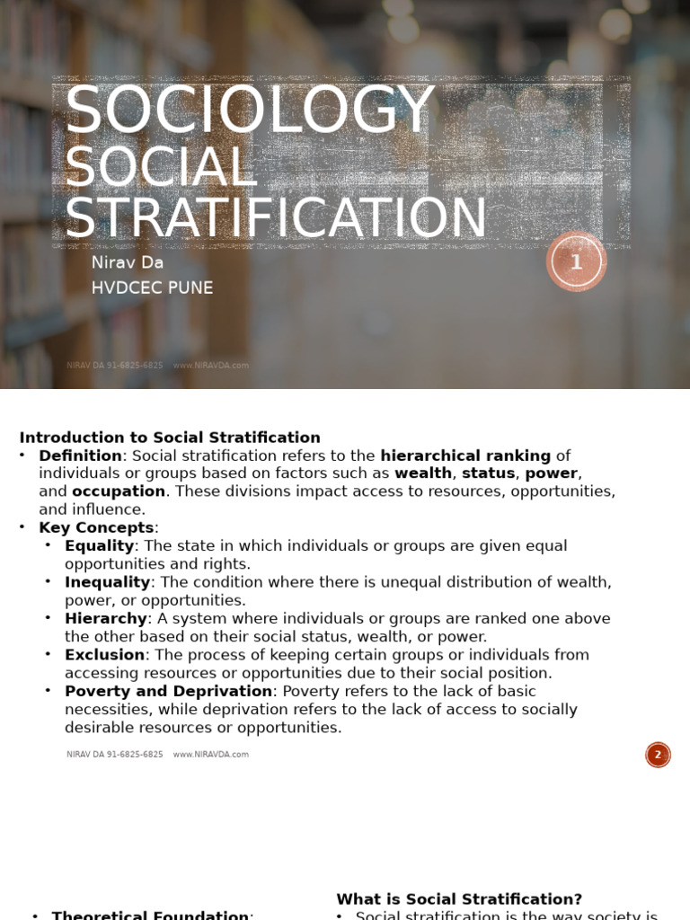 Understanding Social Stratification Concepts | PDF | Social ...
